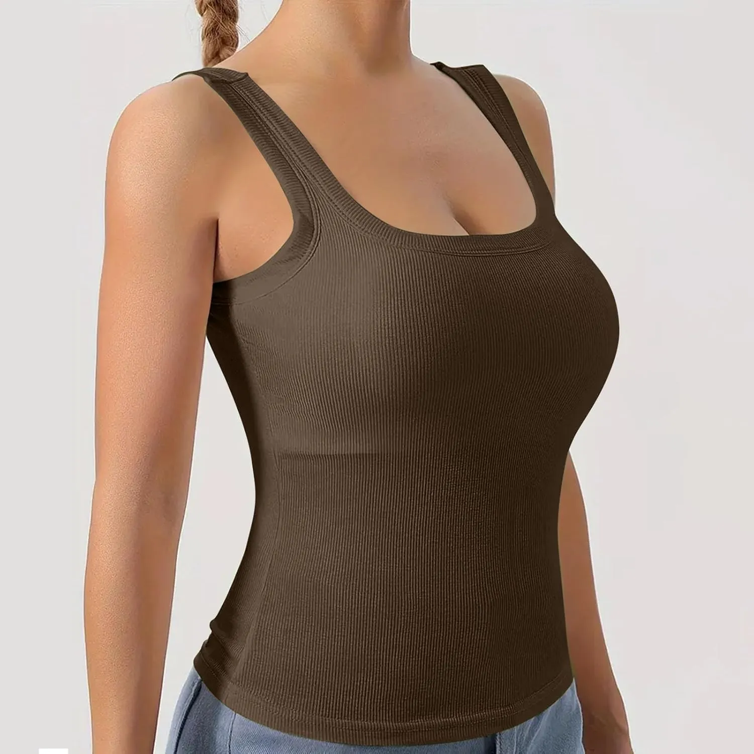 Tank Tops with Built in Bras, Workout Tops Built in Bra, Crop Top with Built in Bra, Tube Top with Built in Bra