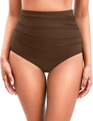 Tempt Me High Waisted Bikini Swimsuit Bottom - Women's Tummy Control Bathing Suit Bottoms Swim Bottom 2025 Swimwear