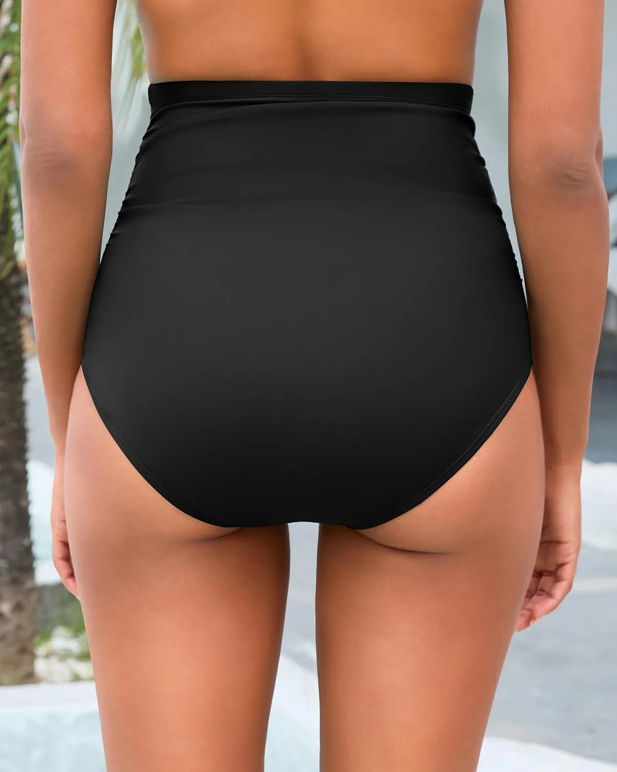 Tempt Me High Waisted Bikini Swimsuit Bottom - Women's Tummy Control Bathing Suit Bottoms Swim Bottom 2025 Swimwear