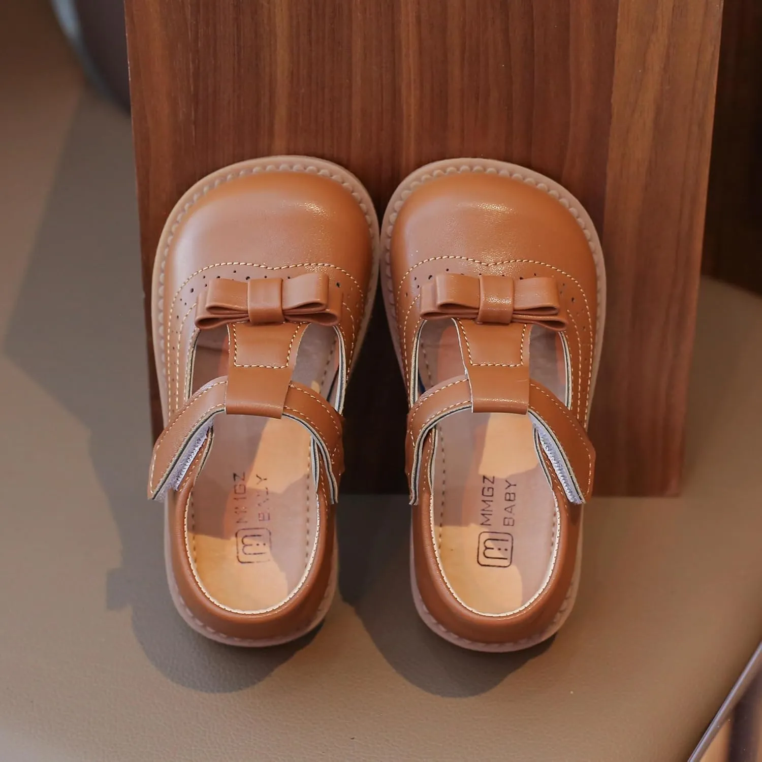 Toddler Girl Dress Shoes Oxfords Soft Synthetic Leather Shoes