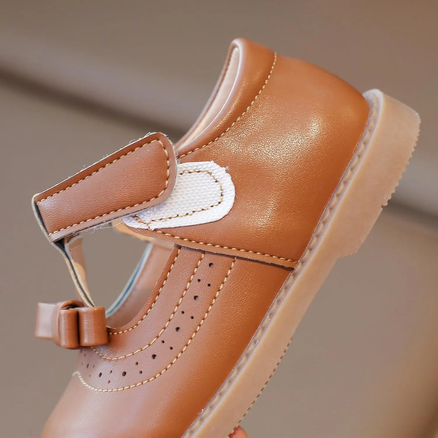 Toddler Girl Dress Shoes Oxfords Soft Synthetic Leather Shoes
