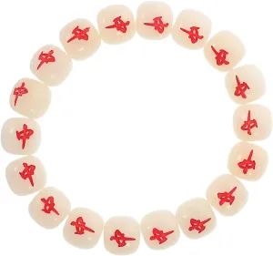 Toyvian Stretch Bracelet for Women Unique Bodhi Mahjong Bead Design Creative Stretchy Jewelry for Casual and Formal Events Stylish Beaded Wristlet