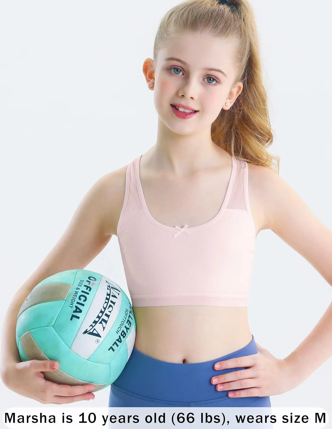 Training Bras for Girls 8-10 Seamless First Girls Bras 10-12 Years Old Racerback Sports Bras Ultra Breathable Comfort