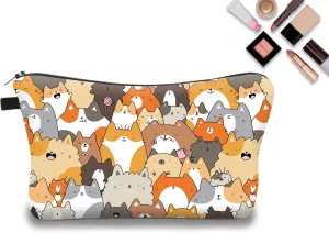 Travel Makeup Bag, Portable Cosmetic Bag, Makeup Organizer, Make Up Bag Travel Toiletry Bag Cosmetic Bags Organizer, Gifts for Women friends Teacher Mom Birthday Gifts (NR9724)