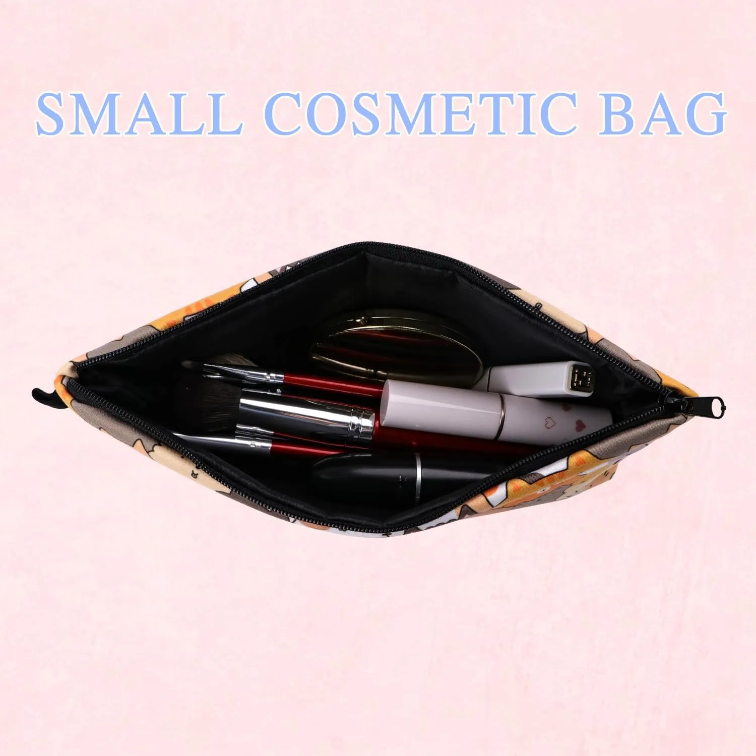 Travel Makeup Bag, Portable Cosmetic Bag, Makeup Organizer, Make Up Bag Travel Toiletry Bag Cosmetic Bags Organizer, Gifts for Women friends Teacher Mom Birthday Gifts (NR9724)