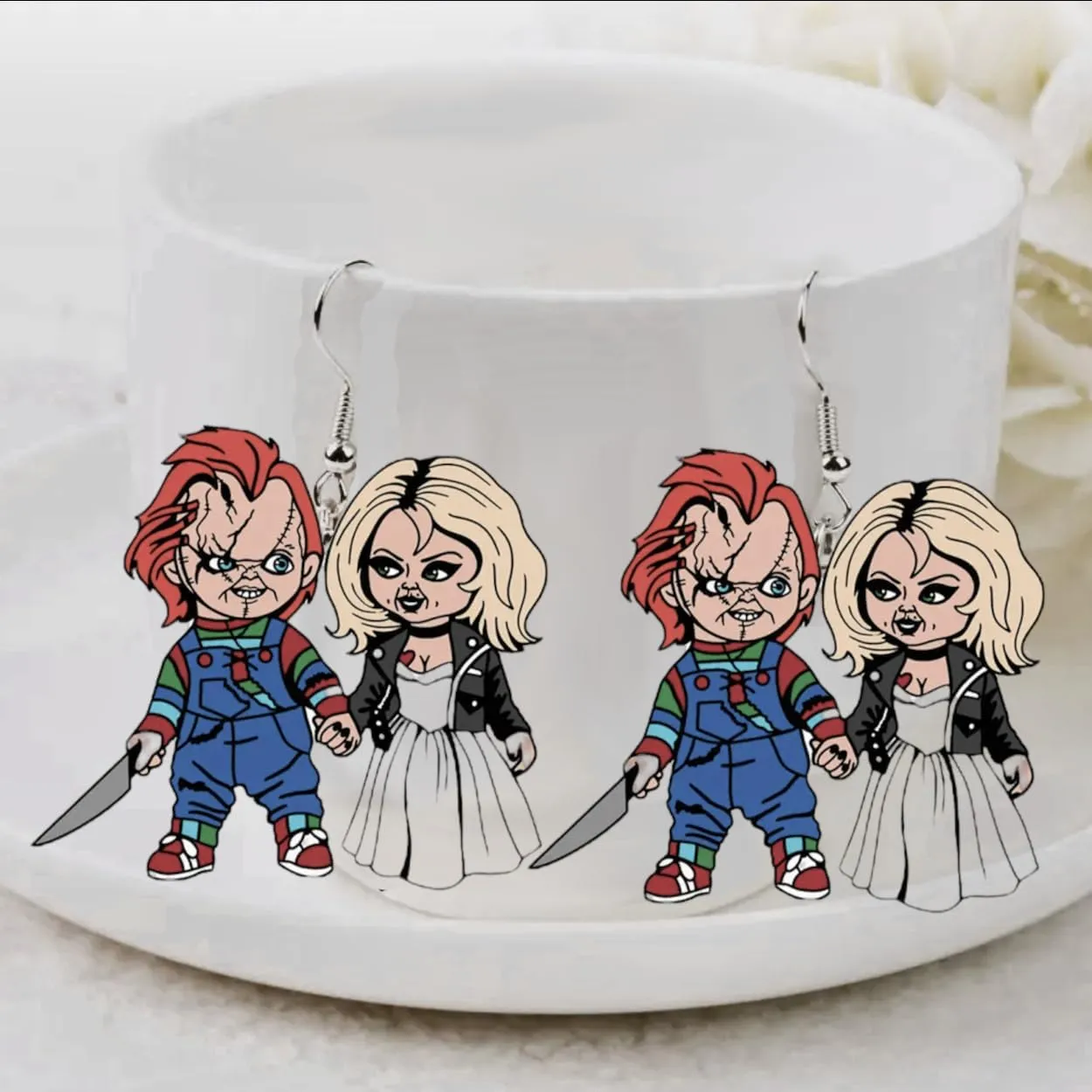 Vampire Earrings for Women - Fangs Day of Dead Earrings - Alternative Jewelry - Halloween Jewelry