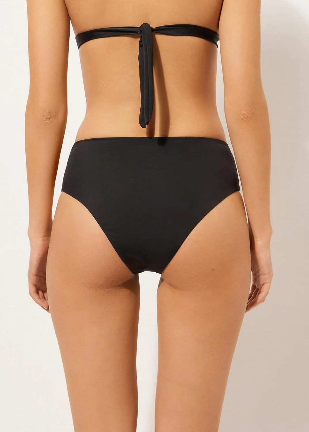 Woman's High-Waisted Brazilian Swimsuit Bottoms Scultura