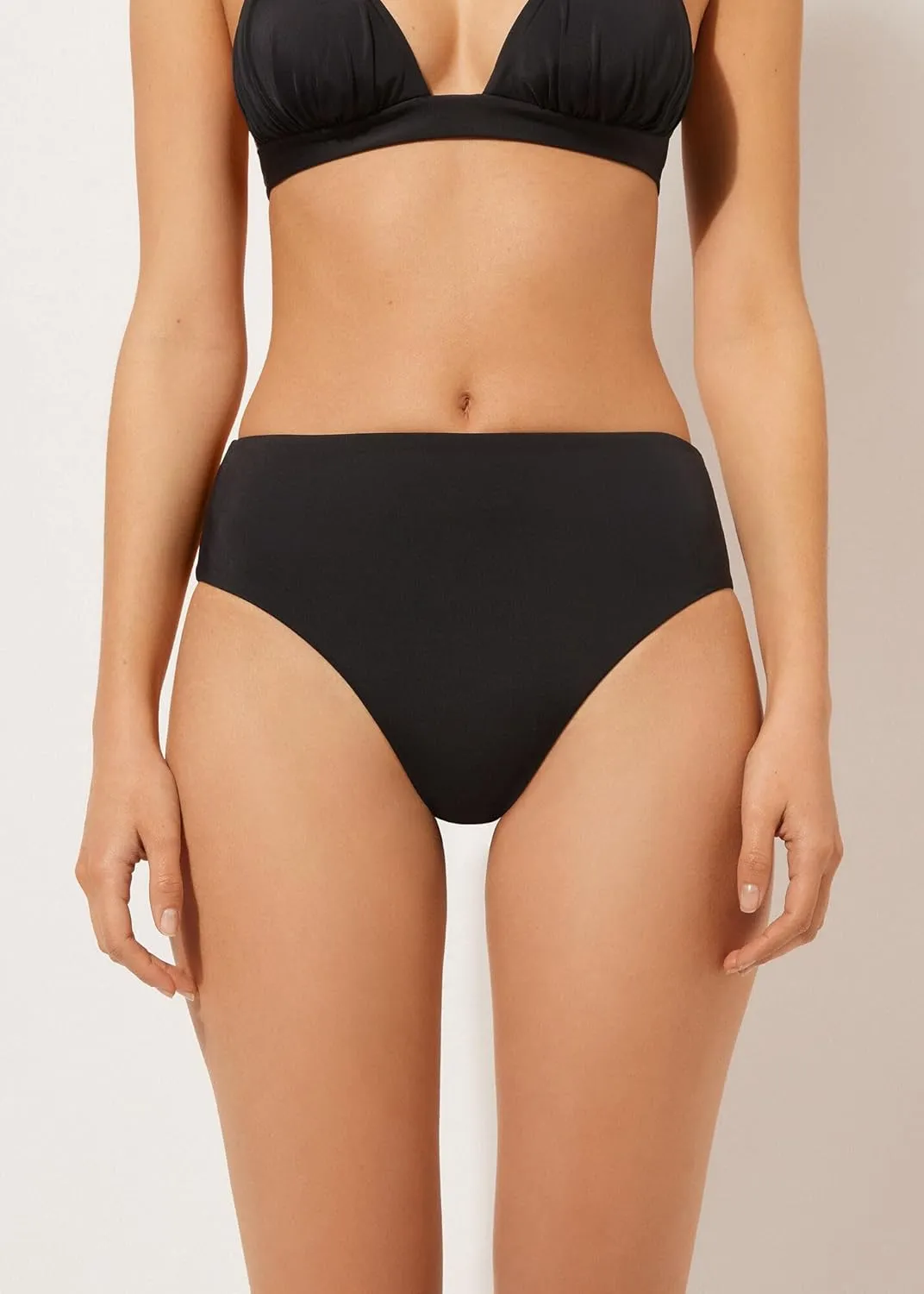 Woman's High-Waisted Brazilian Swimsuit Bottoms Scultura