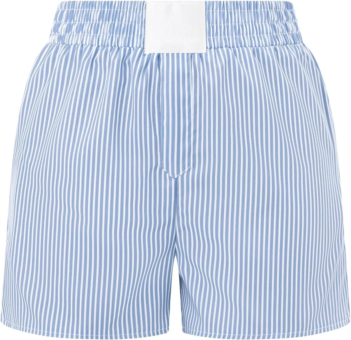 Women Striped Boxer Shorts Pajamas Bottoms Shorts High Waist Micro Shorts Y2k Cute Pj Lounge Shorts Sleepwear