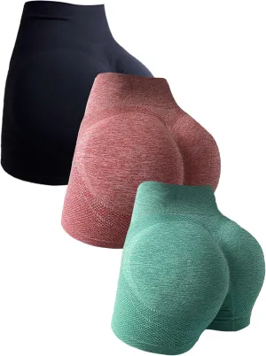 Women's Butt Lifting Shorts Workout Shorts High Waisted Booty Scrunch Shorts Athletic Gym Yoga Shorts for Women
