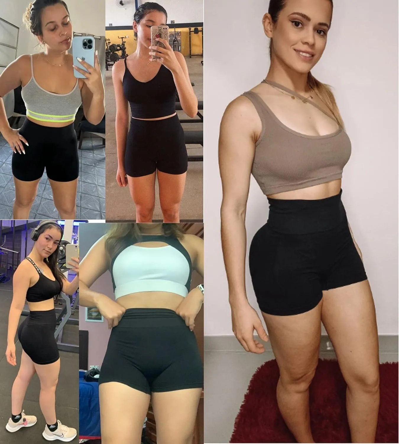 Women's Butt Lifting Shorts Workout Shorts High Waisted Booty Scrunch Shorts Athletic Gym Yoga Shorts for Women