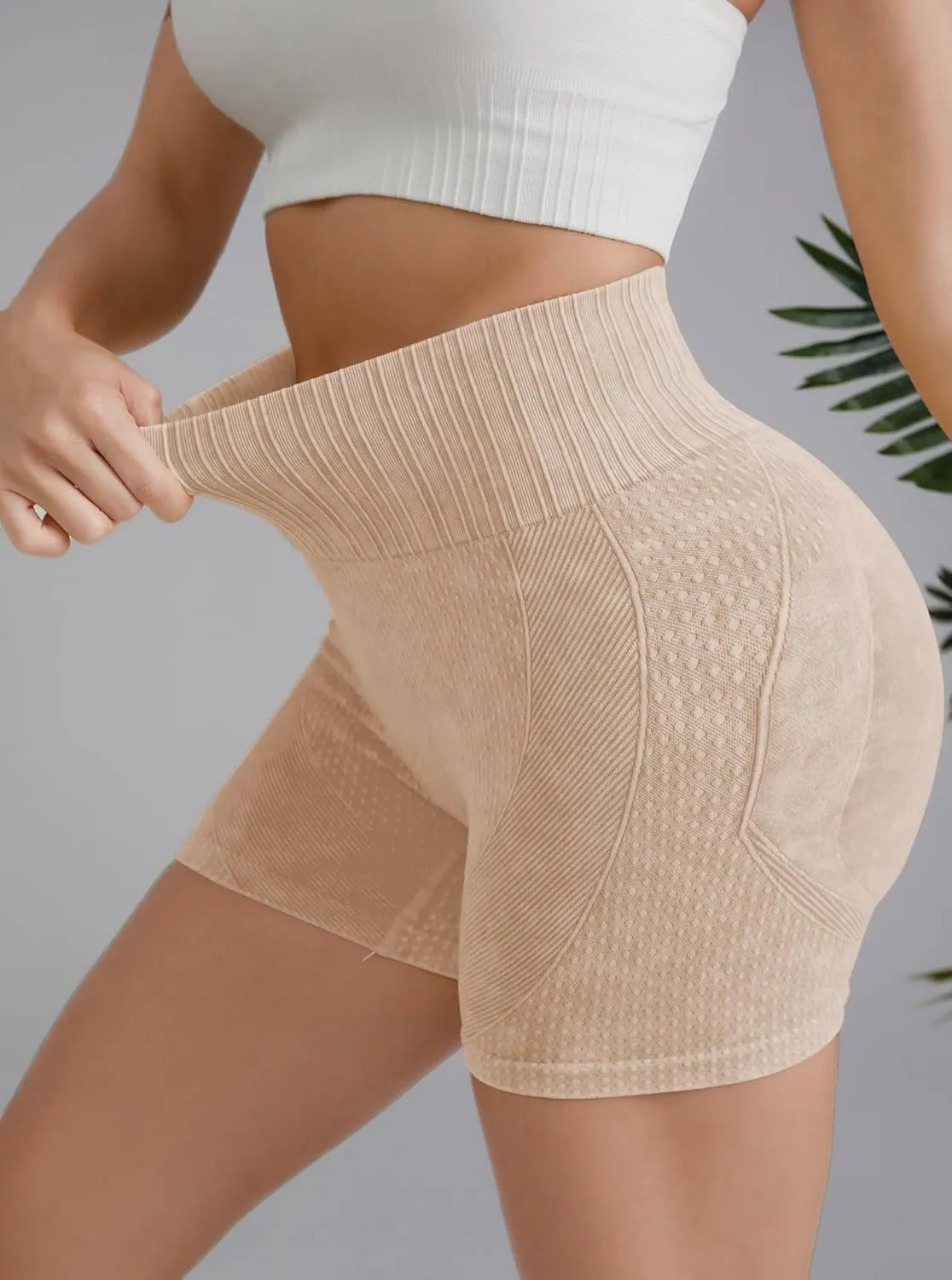 Women's Butt Lifting Shorts Workout Shorts High Waisted Booty Scrunch Shorts Athletic Gym Yoga Shorts for Women