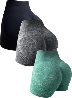 Women's Butt Lifting Shorts Workout Shorts High Waisted Booty Scrunch Shorts Athletic Gym Yoga Shorts for Women