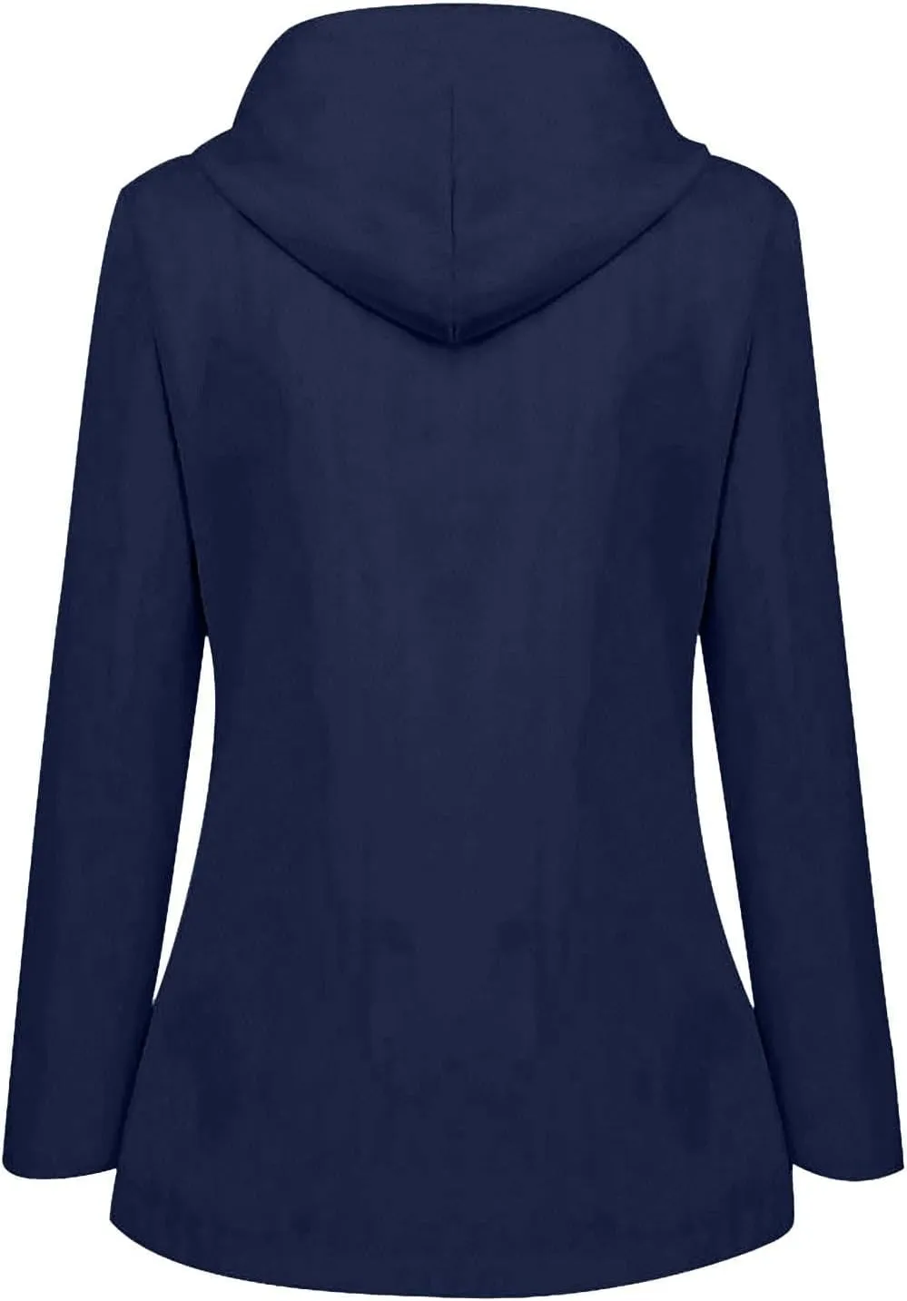 Women's Rain Jacket Waterproof Raincoat Windbreaker Outdoor Trench Coat,S-5XL