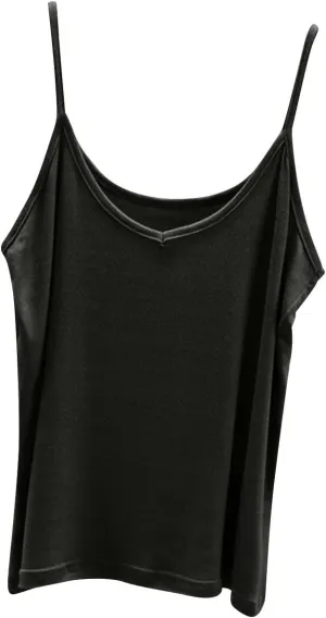 Womens Tank Top for Women Modal Camisole Sleeveless Racerback V Neck Spaghetti Strap Cami Pajama Tops Basic Layer