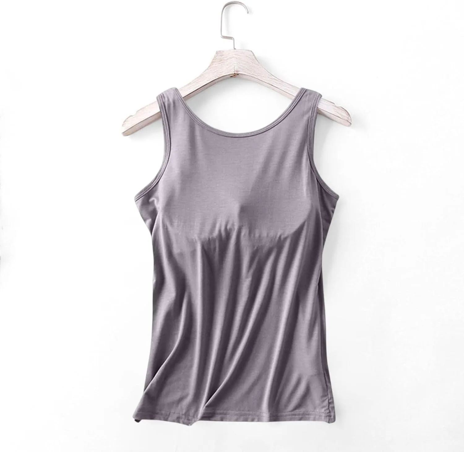 Womens Tank Tops with Built in Bra 2025 Summer Casual Sleeveless Padded Padded Sports Workout Yoga Gym Undershirt