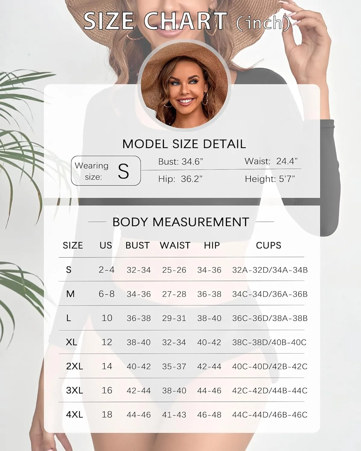 Womens Two Piece Swimsuits High Waisted Bikini Set Rash Guard Bathing Suit Long Sleeve Swimwear Crop Top Teen Girls