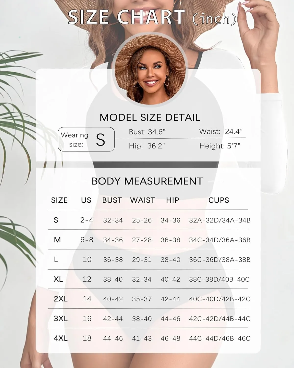 Womens Two Piece Swimsuits High Waisted Bikini Set Rash Guard Bathing Suit Long Sleeve Swimwear Crop Top Teen Girls