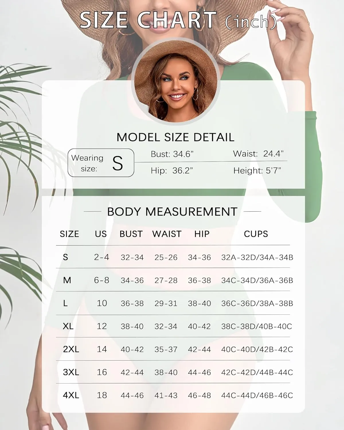 Womens Two Piece Swimsuits High Waisted Bikini Set Rash Guard Bathing Suit Long Sleeve Swimwear Crop Top Teen Girls