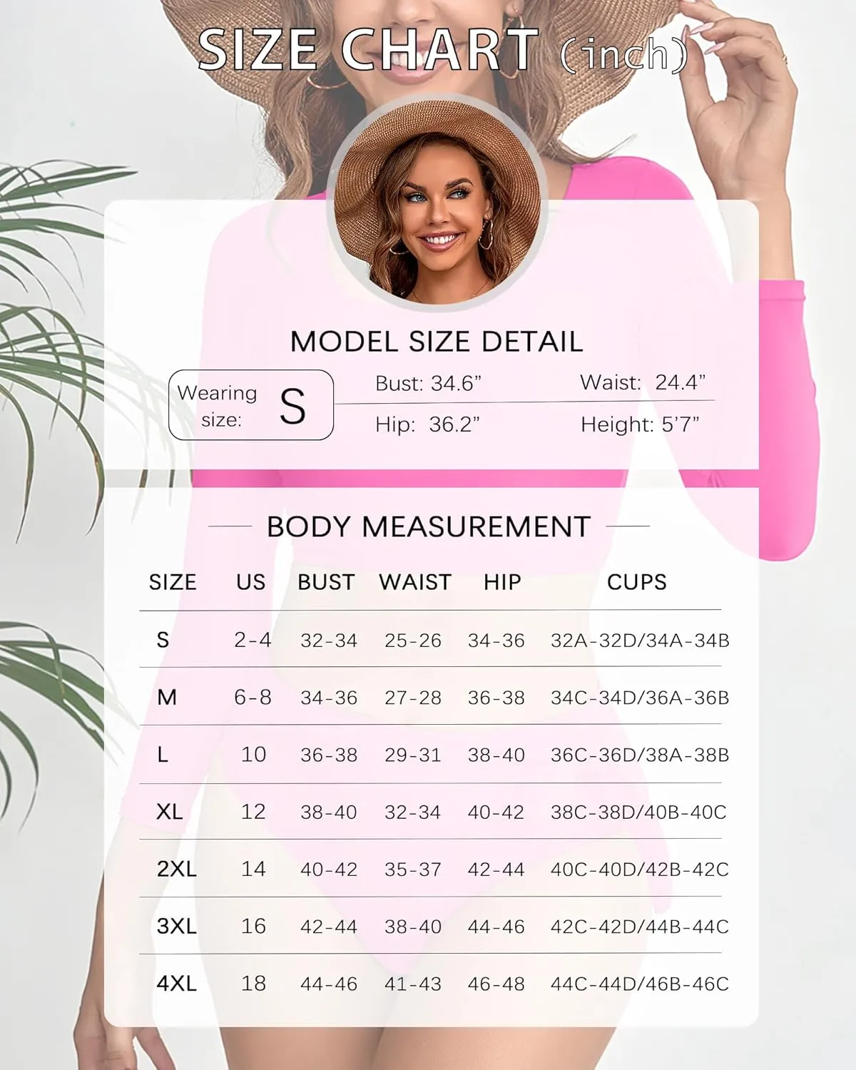 Womens Two Piece Swimsuits High Waisted Bikini Set Rash Guard Bathing Suit Long Sleeve Swimwear Crop Top Teen Girls