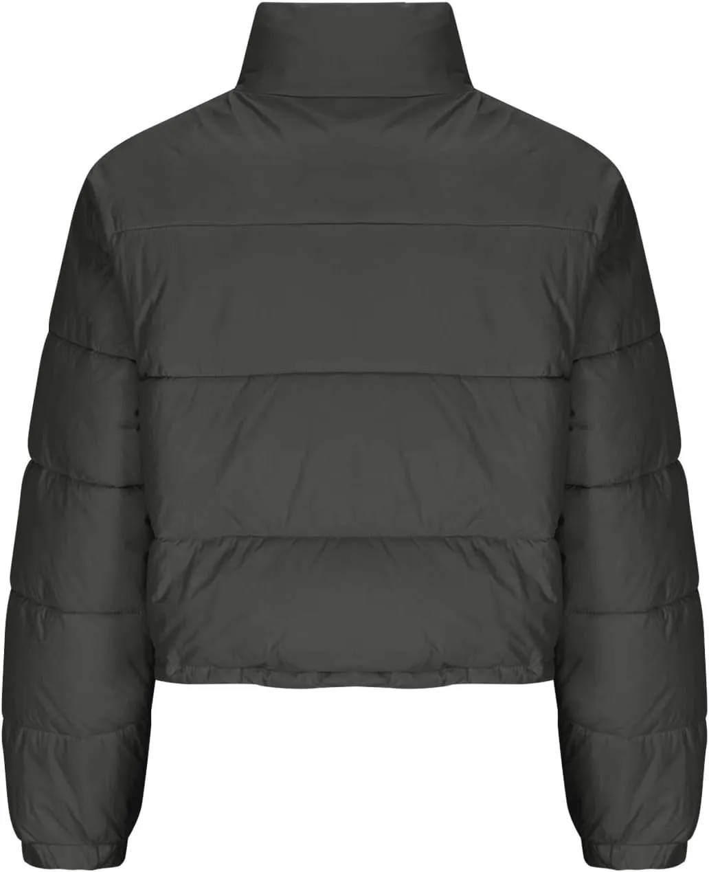Womens Winter Short Coats Turtleneck Puffer Jackets Sexy Crop Casual Solid Color Padded Wadded Down Coat Top