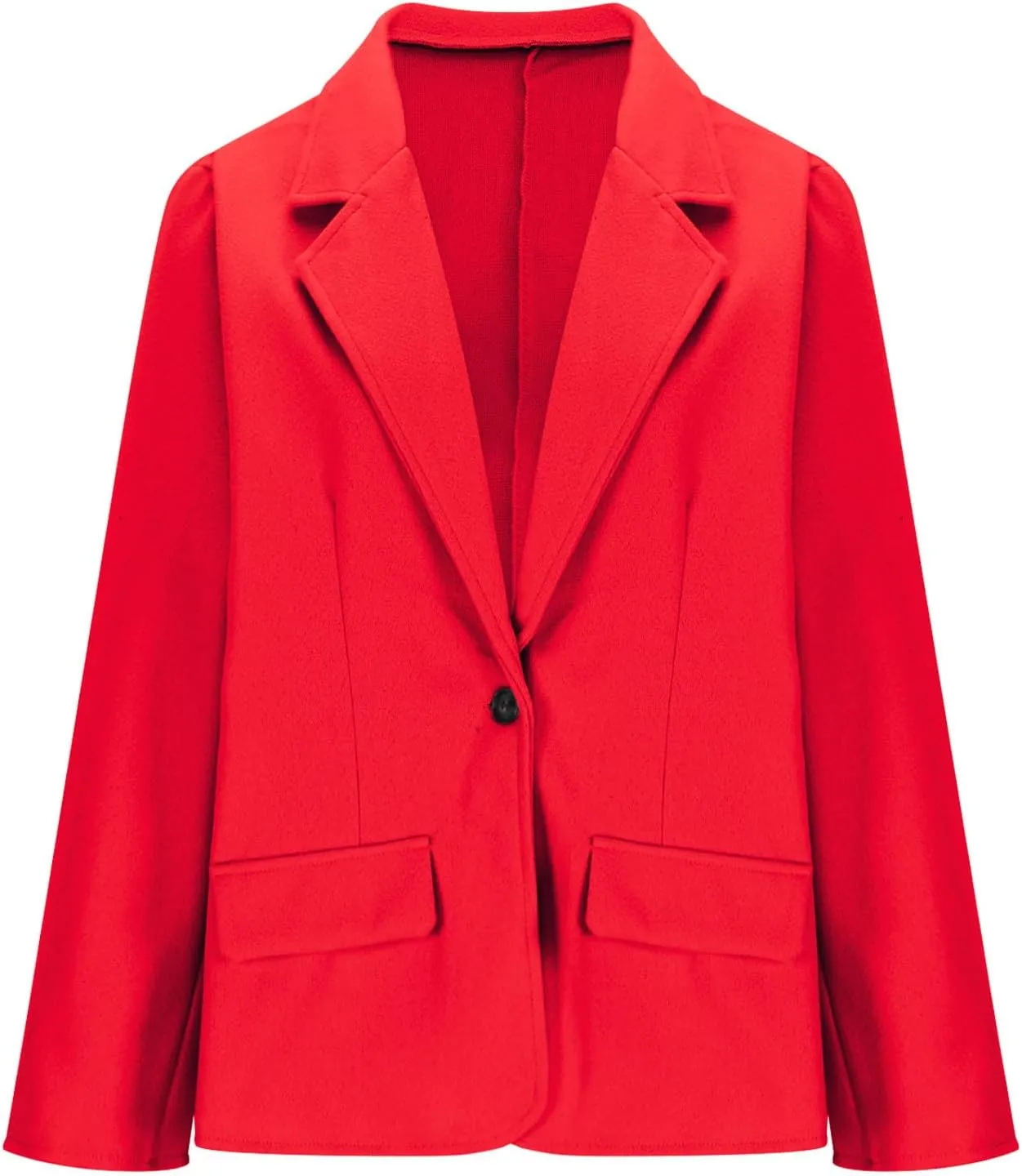 Women's Woolen Suit Jackets Plus Size Fashion Notch Lapel Long Sleeves Trench Coat Winter Warm Blazer Windbreaker