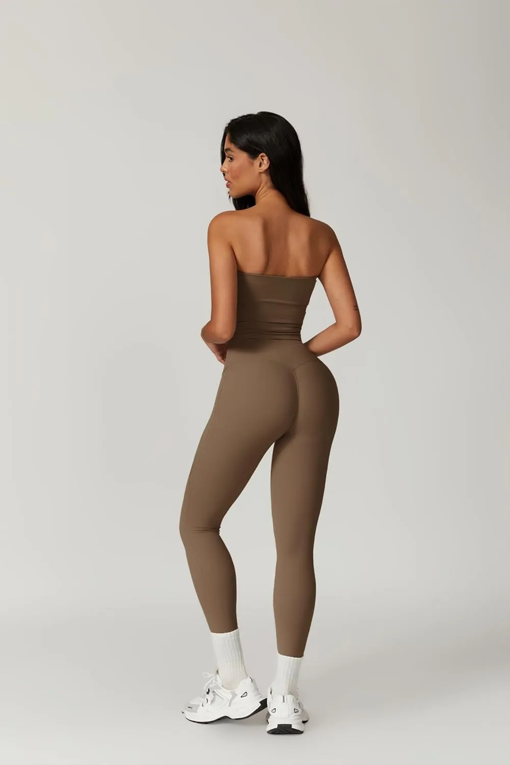 Workout Sets for Women 2 Piece High Waist Leggings Stretchy Backless Sports Bra Gym Yoga Outfits Athletic Clothes