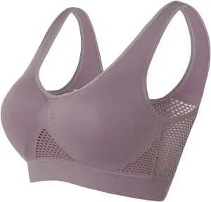 yardsong Sports Bras for Women Plus Size Wireless Seamless Push Up Bras Full Coverage Breathable Comfort Stretch Yoga Bra