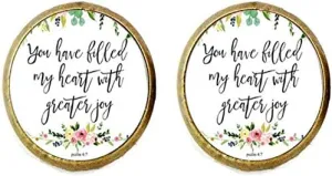 You Have Filled My Heart Psalm 4 7 Floral Charm Cufflinks Bible Verse Jewelry Gifts Friends Gift Vintage Art Photo Jewelry Handmade Jewelry